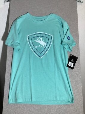 Hooey Western Bull Riding Graphic Mens Tee Size Medium